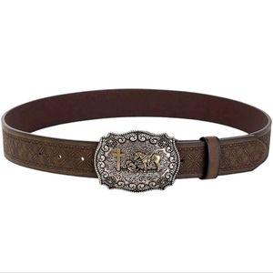Cowboy Cross Western Style Belt